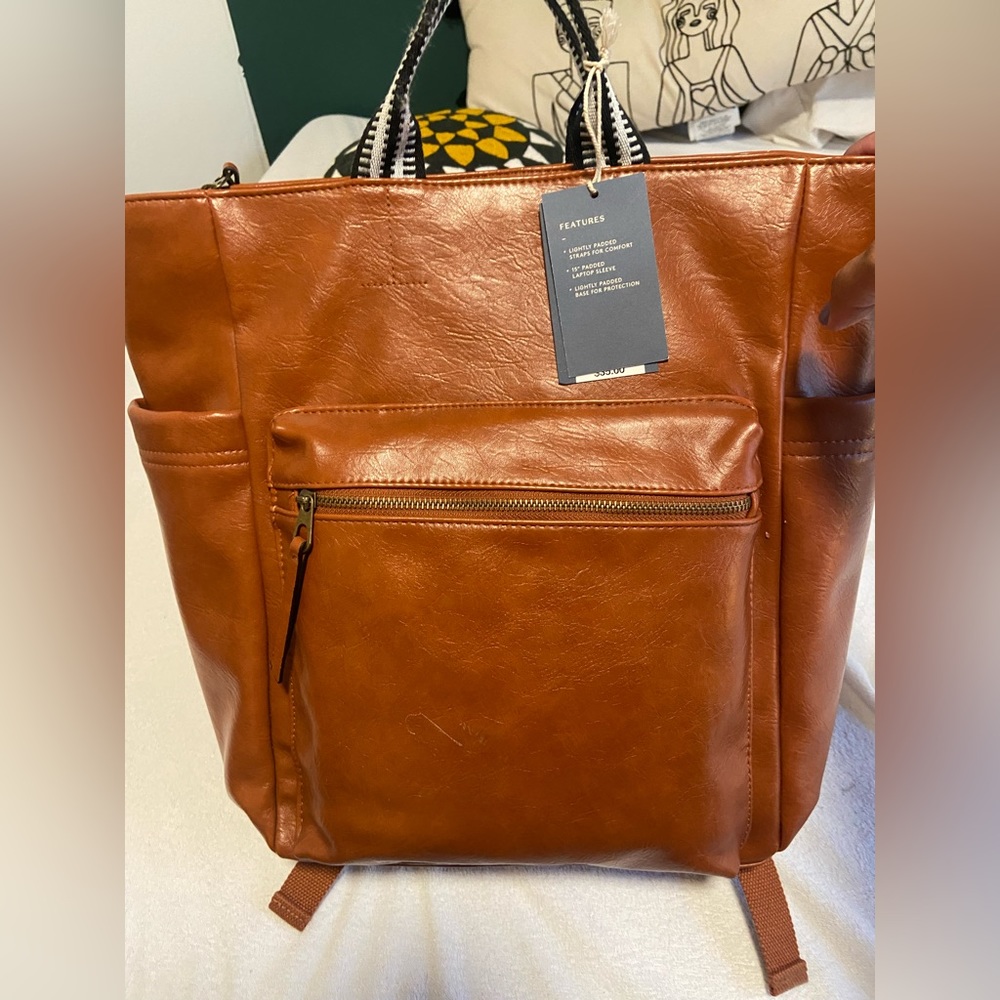 Universal threads leather bag
